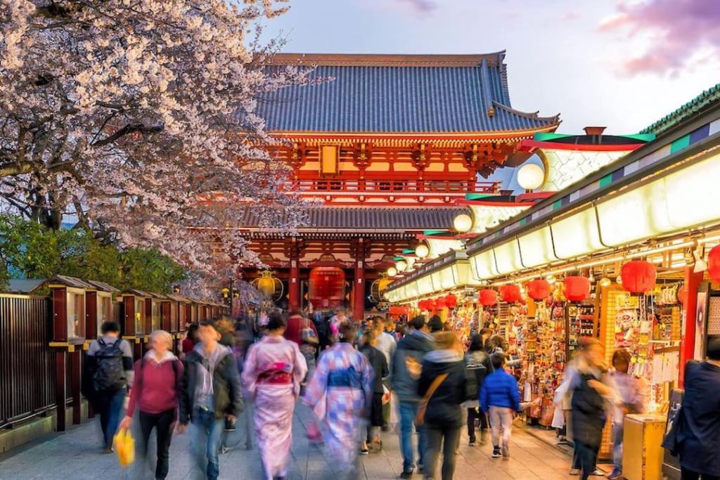 東京都403 Oshiage Sta 3Mins Walk! Wi-Fi & Elevator 4Paxアパートメント エクステリア 写真